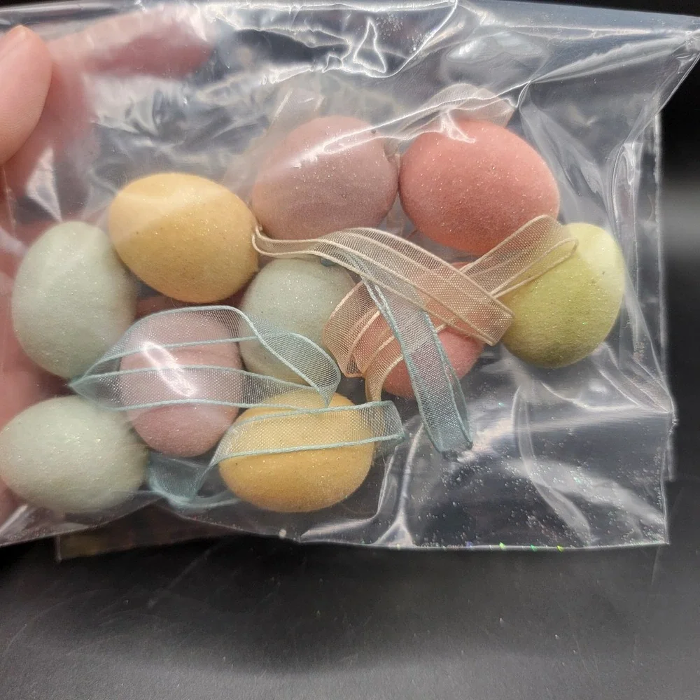 Easter Tree Egg mini Ornament Decorations Lot Of 10